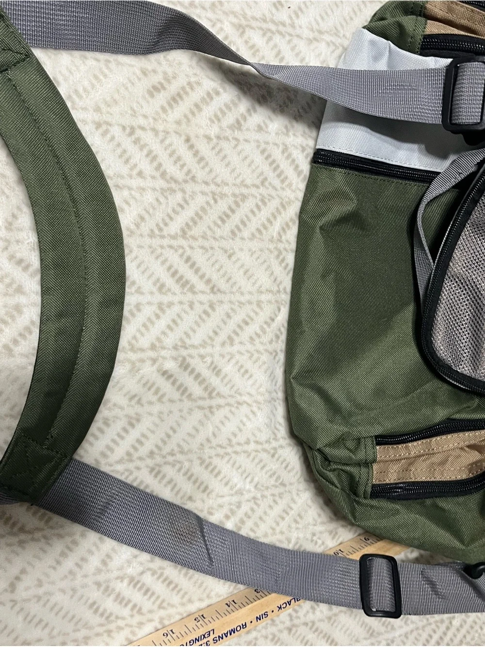 Ozark Trail Olive Green, Gray and Black Men’s Duffel Bag